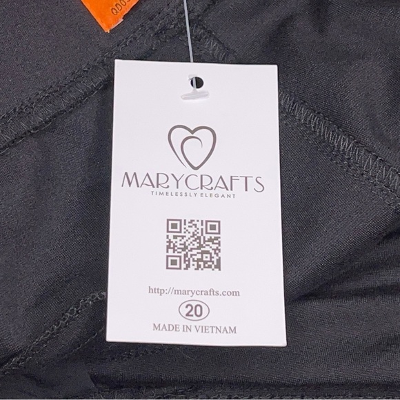 NWT Size 20 Mary Crafts Black Pull On Pants Stretch Plus Jeggings Legging - Picture 11 of 13